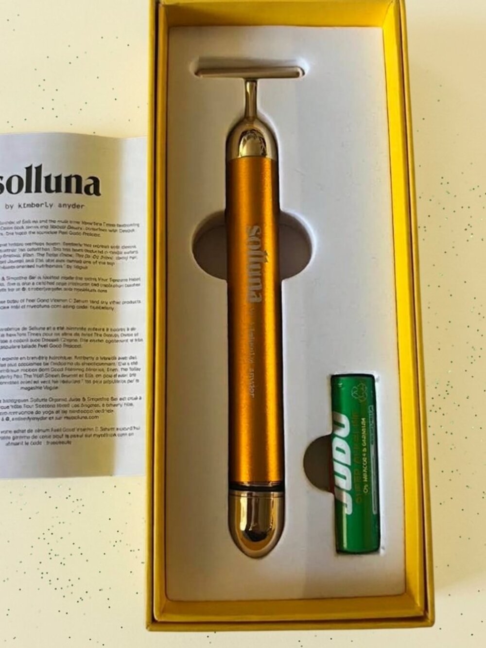 Solluna by Kimberly Snyder Vibrating Facial Wand | NIB Skincare Tool